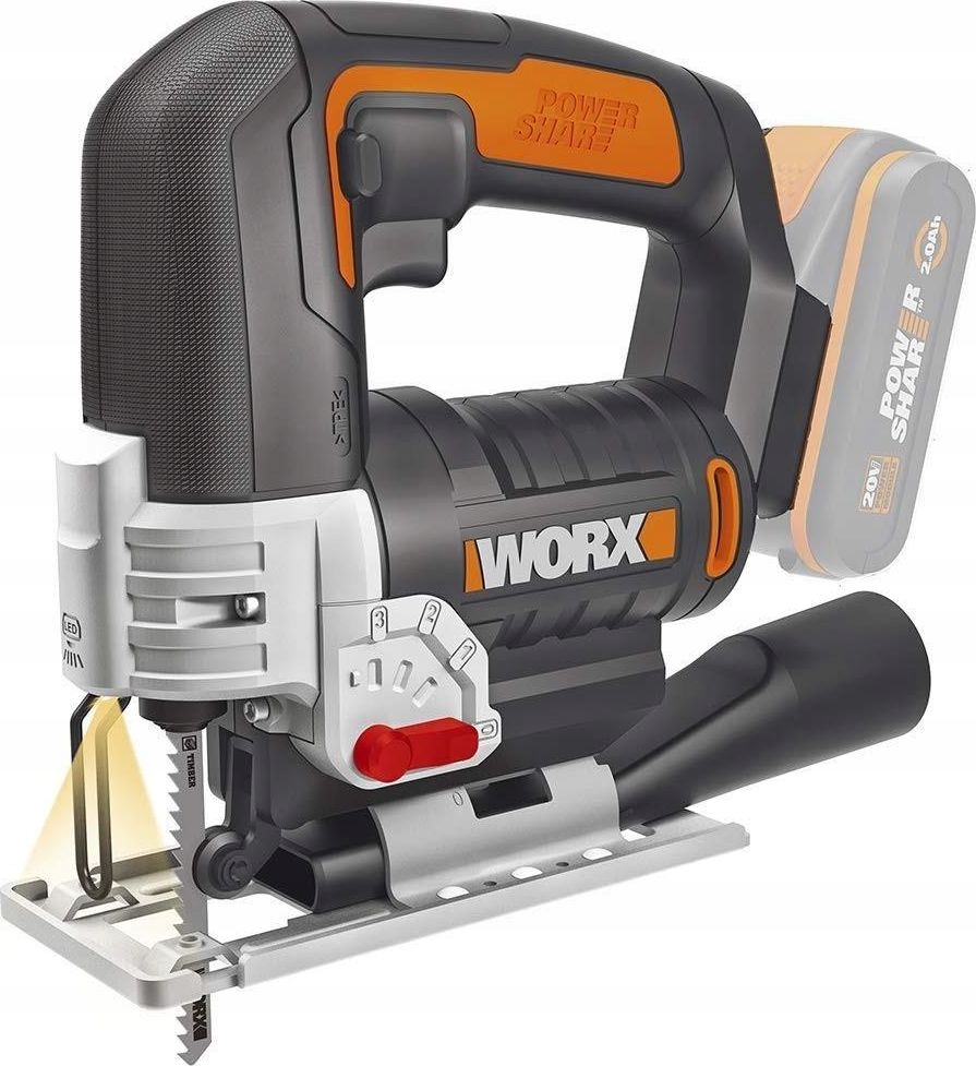 Wyrzynarka Worx WX543.9 20 V