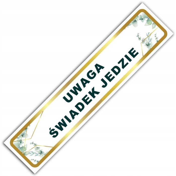 

Ślubne tablice okazjonalne weselne do samochodu