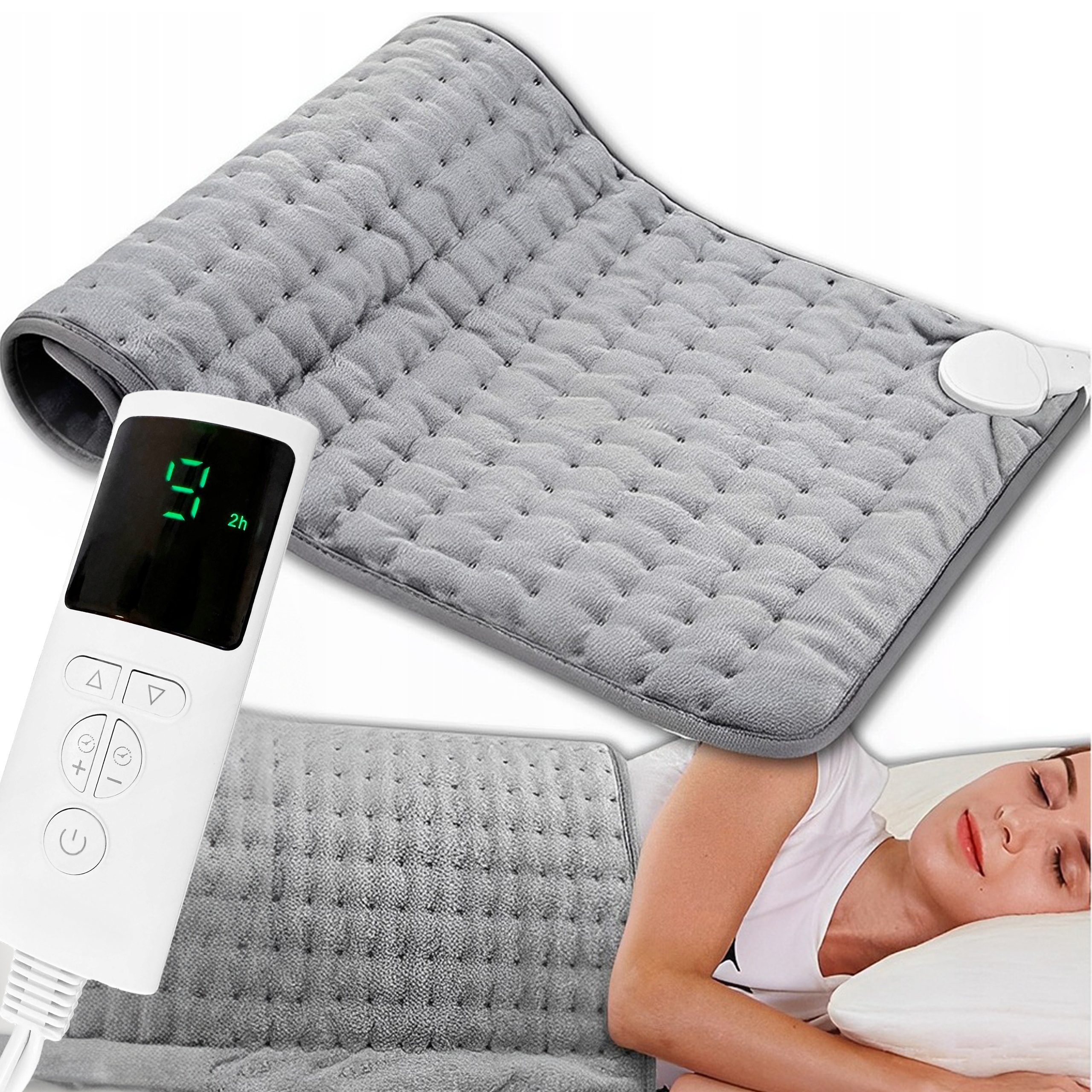 Duża Poduszka Elektryczna Podgrzewana Termofor Mata Rozgrzewająca XL 60x30