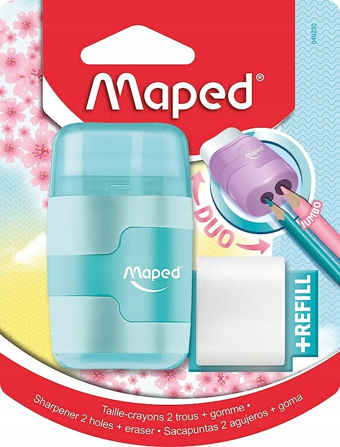 TEMPERÓWKA Z GUMKĄ CONNECT PASTEL 2 OTWORY Maped