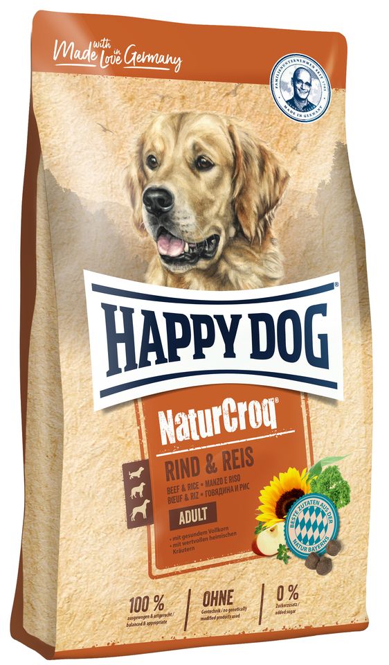 Happy Dog NaturCroq Hovězí & Rýže, suché krmivo pro psy 15kg