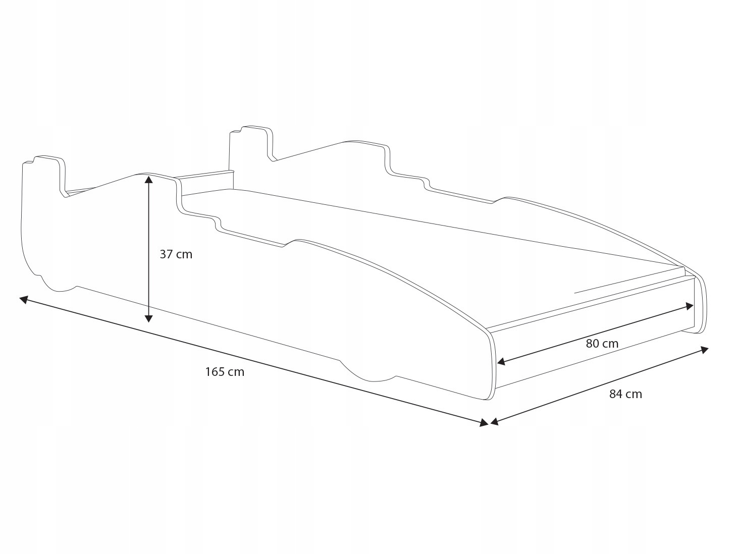 Samochód łóżko dziecięce auto 160x80 + materac car Kolekcja CAR