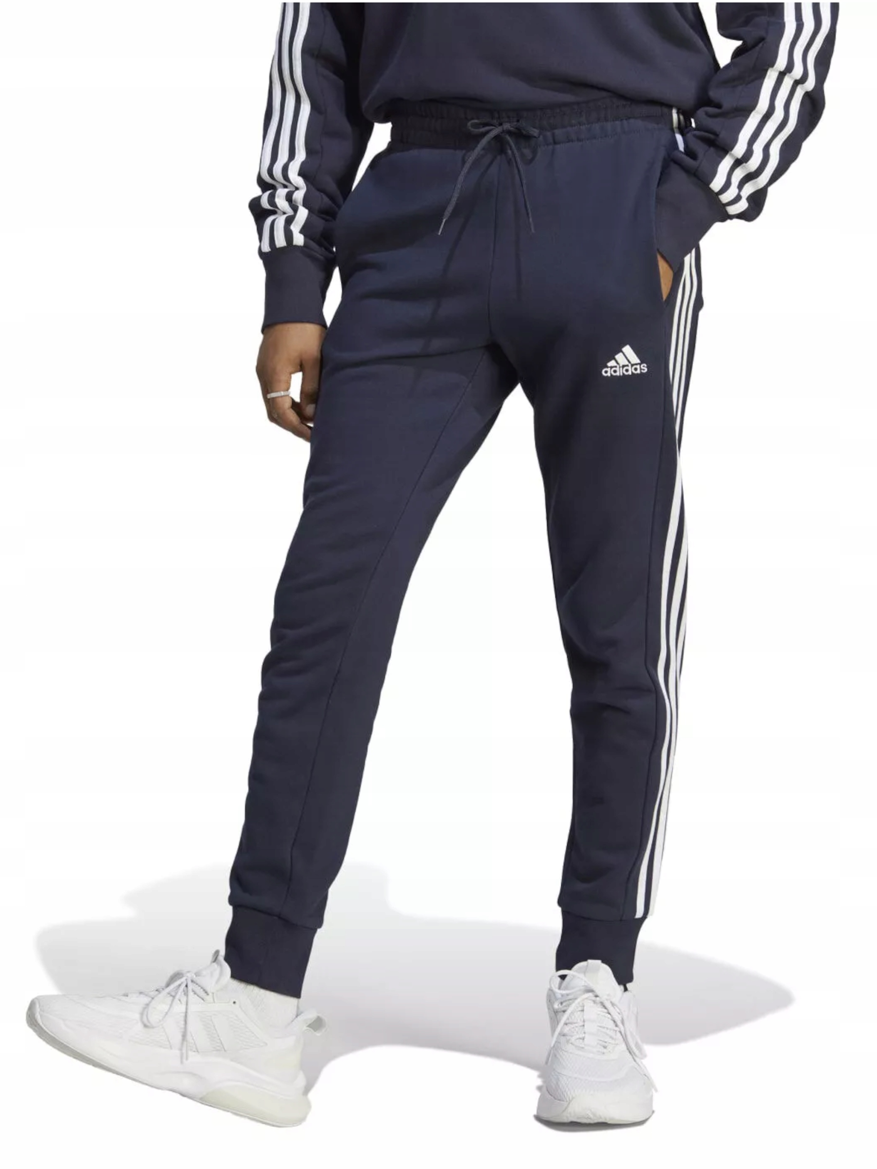 Pánské kalhoty Adidas Sportovní IC9406 bavlna jogger tepláky tmavě modré S