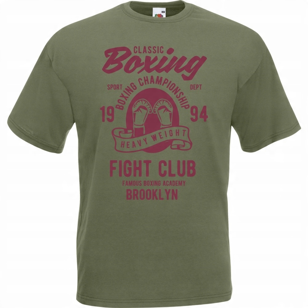 

Koszulka boks box sport mistrzostwa M oliwkowa