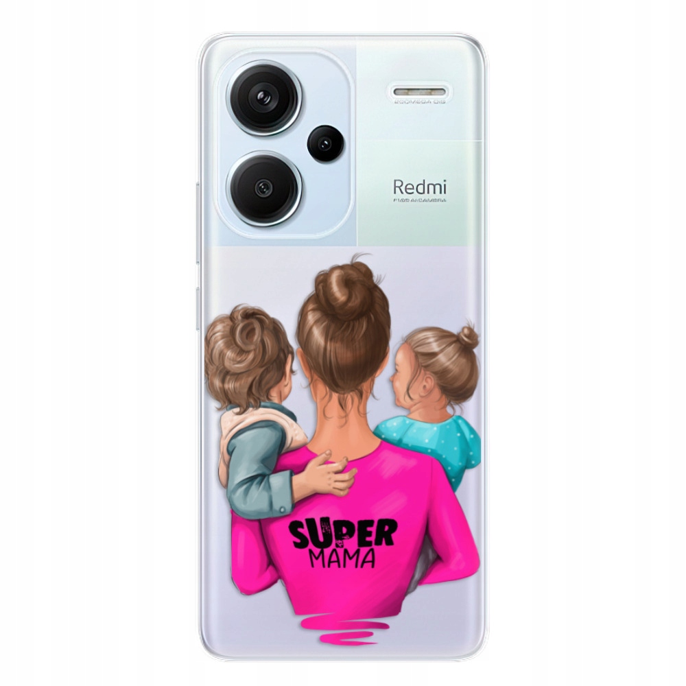 Silikonowe Mama Boy and Girl dla Xiaomi Redmi Note 13 Pro+ 5G