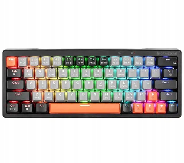 Klawiatura bezprzewodowa mechaniczna Tracer Gamezone EVO1 Hot Swap 63 Szara