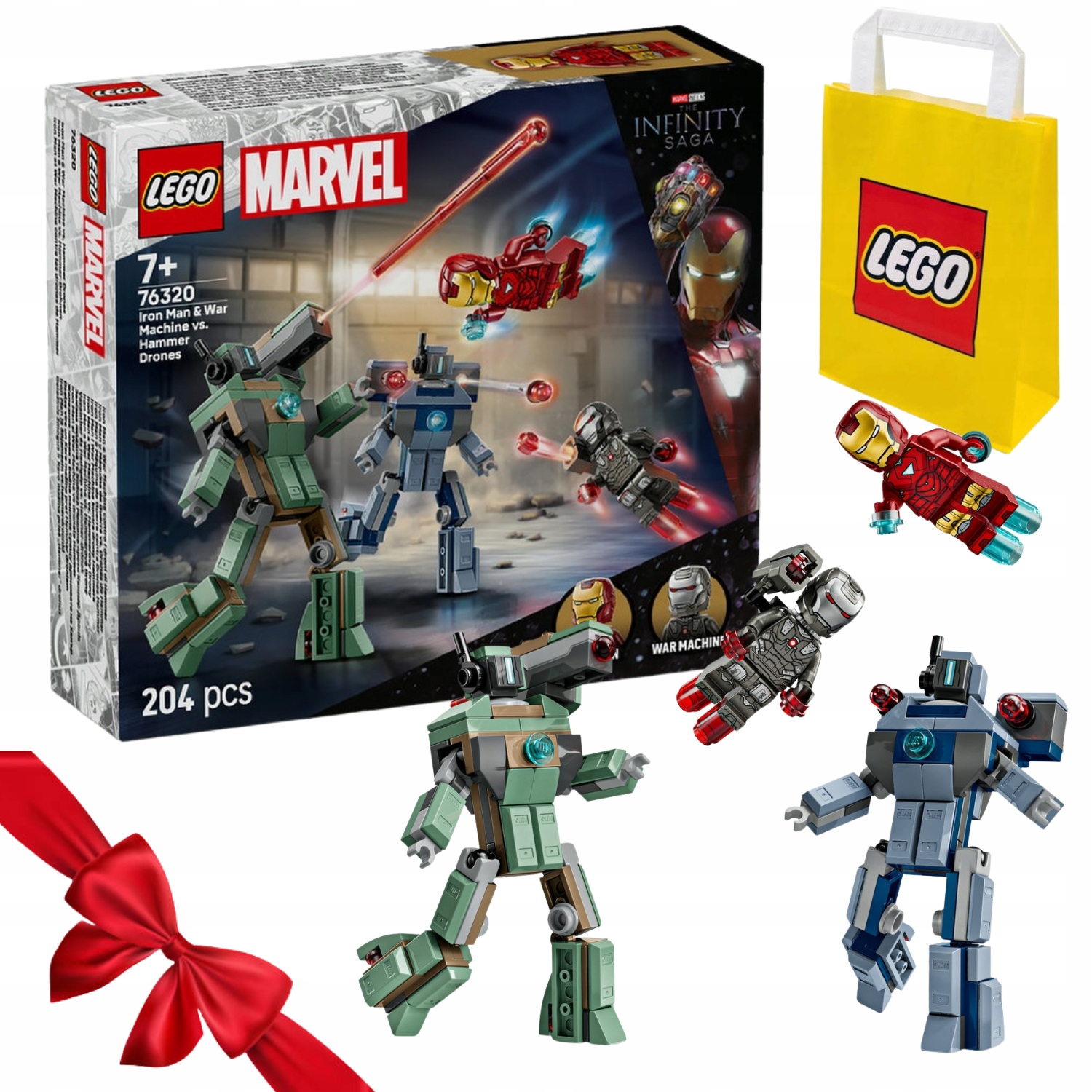 Zestaw Klocki Lego Marvel 76320 Iron Man I War Machine Kontra Drony Hammera