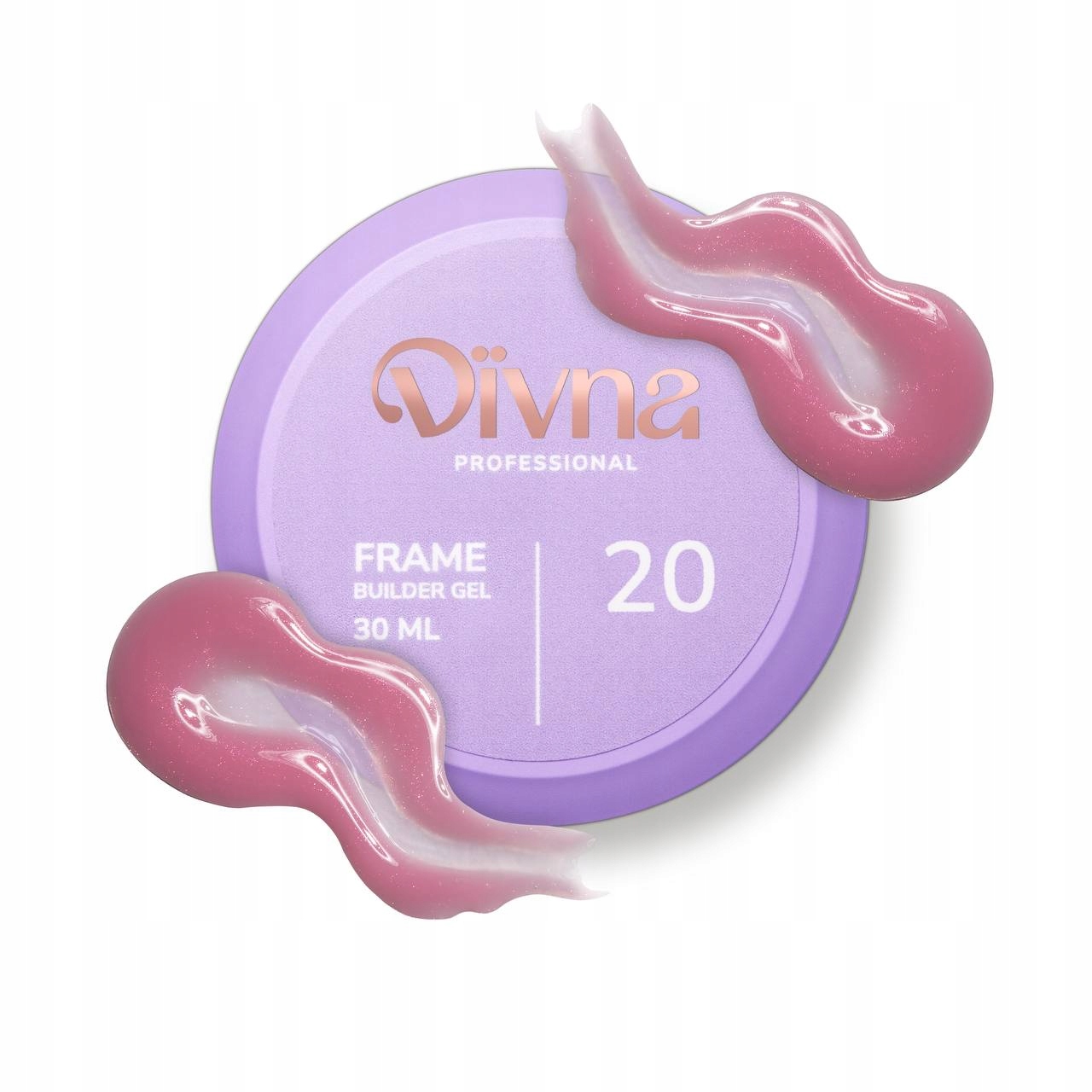 Divna Frame Builder Gel 20 30 ml stavební gel na nehty, barevný
