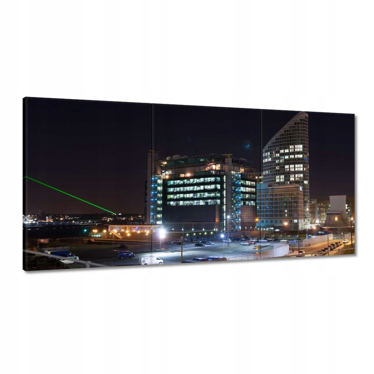 Obrazy 180x90 Noc Pohľad na mrakodrapy