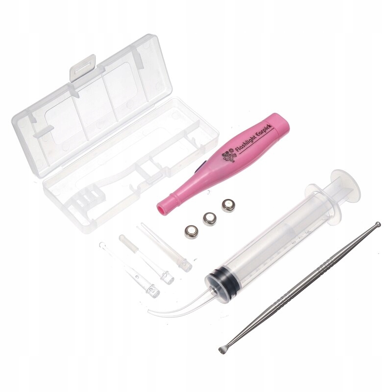 1Set Tonsil Stone Remover Tools Kit LED Light Ear