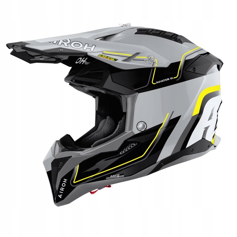 Motocyklová Prilba Airoh Aviator 3 Leader Yellow Gloss L