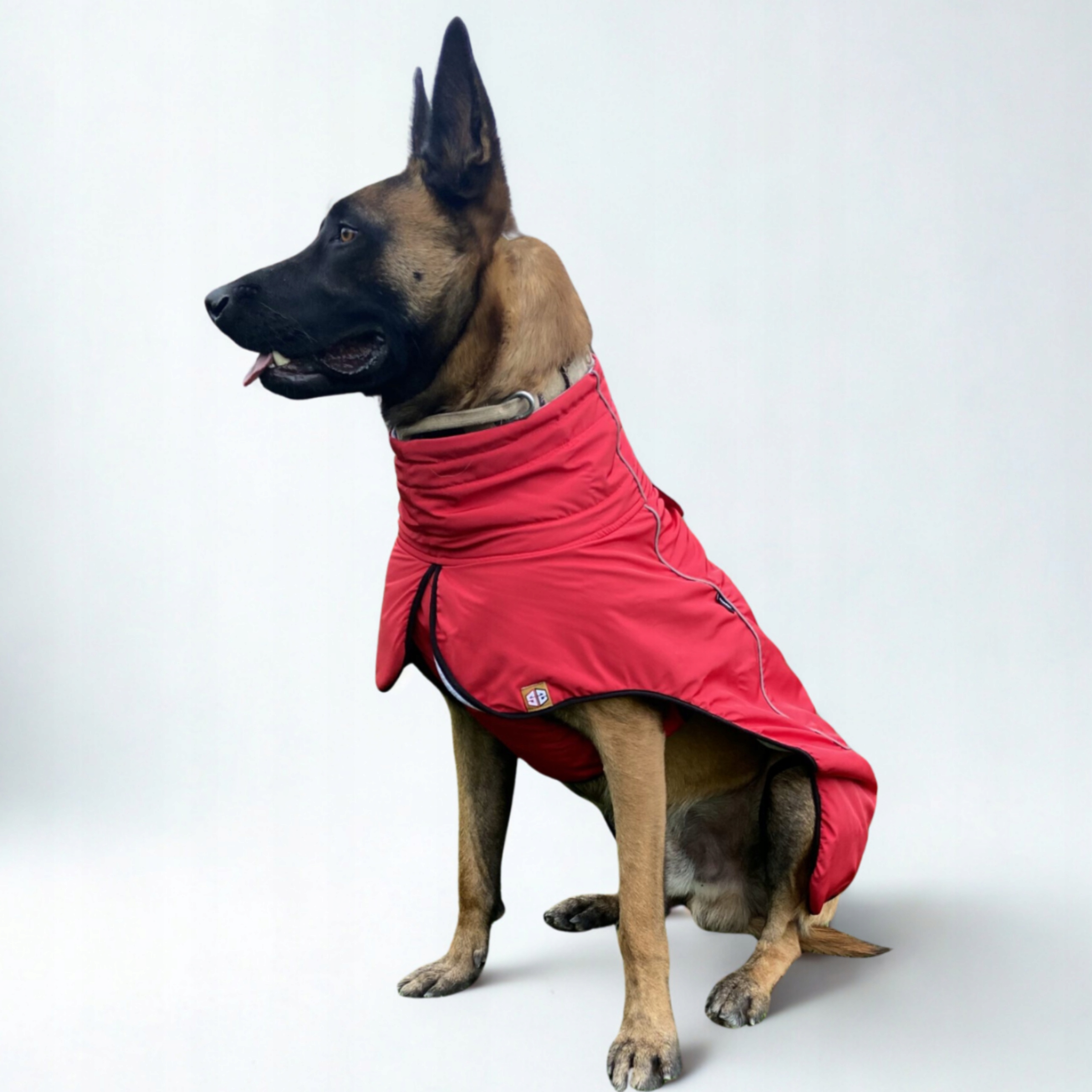 Levně Zimní bunda voděodolná pro velké psy 3XL – červená