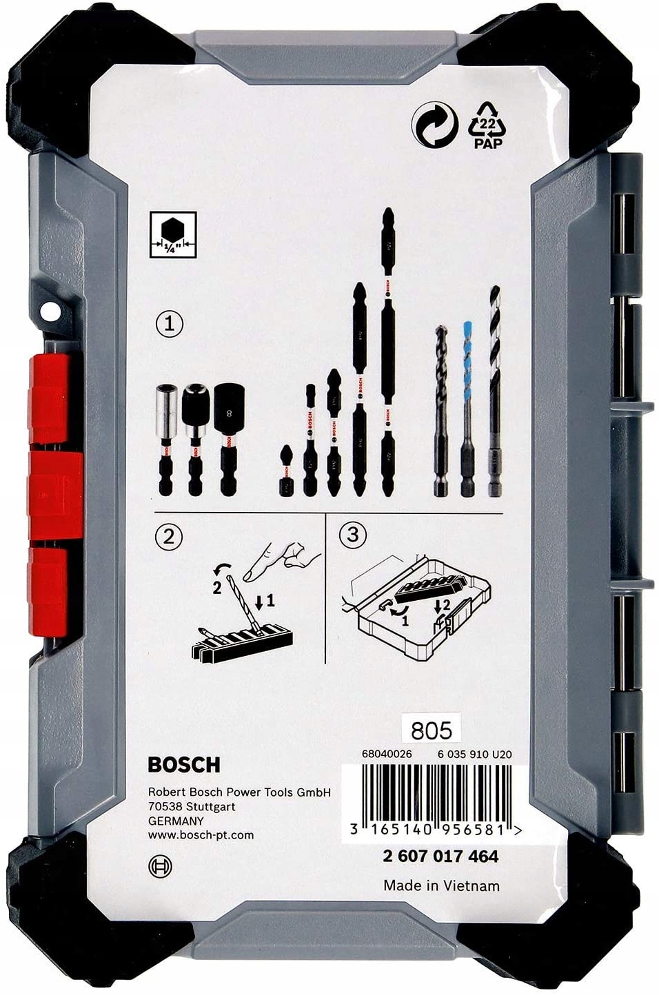 BOSCH Zestaw Wierteł i Bitów 40 sztuk Extra Twarde — miniatura 11