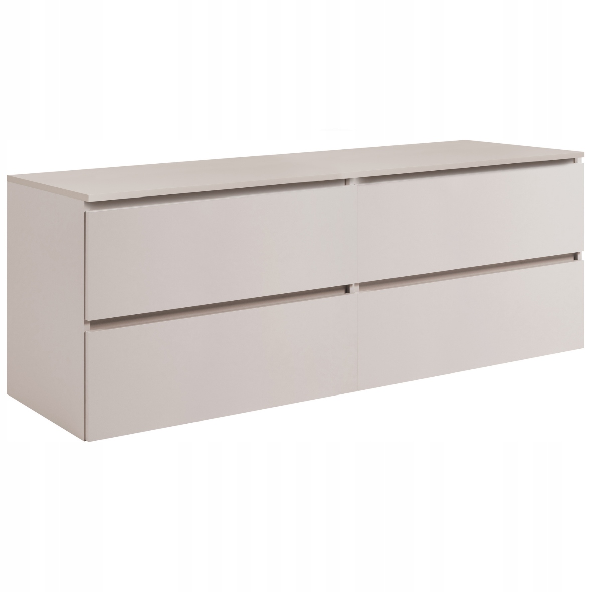 Závěsná koupelnová skříňka pod umyvadlo 160 Přední část Kašmír Mat Přední deska