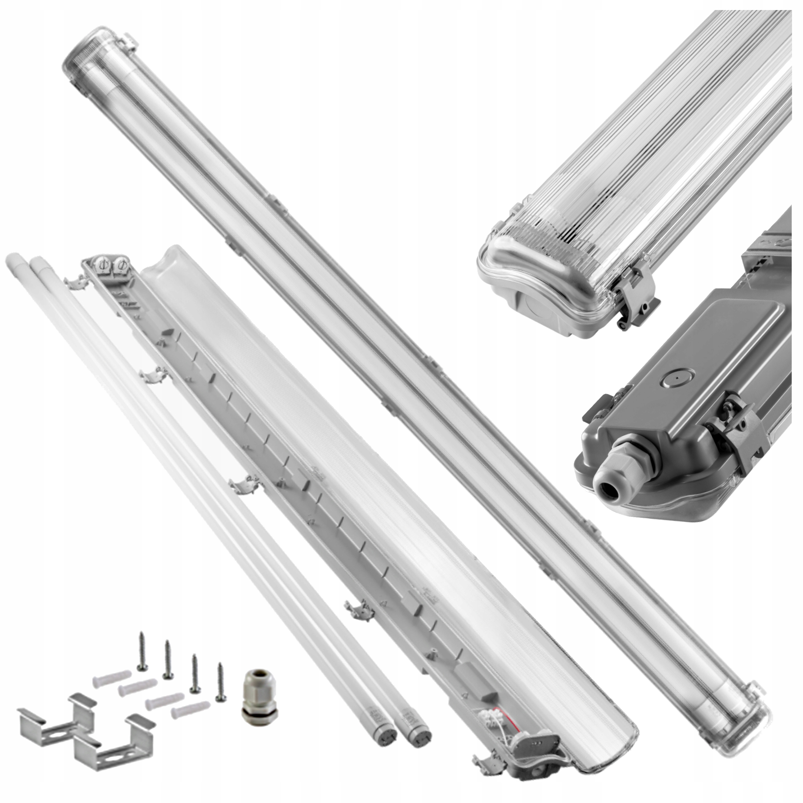 

Oprawa hermetyczna lampa pyłoszczelna 2x18W 120cm