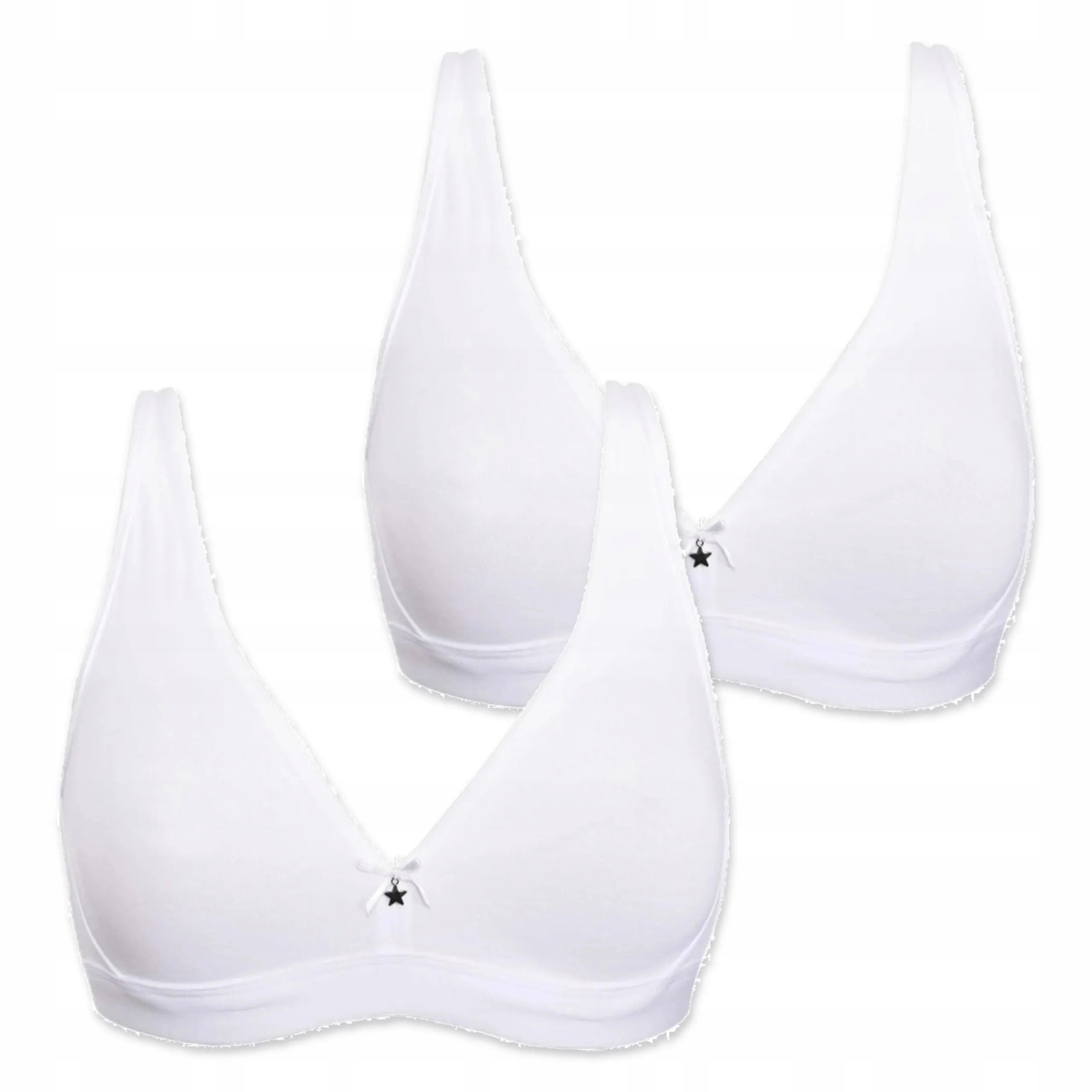 2x měkká bavlněná podprsenka Sielei Natural Cotton 1454 bílá 85B