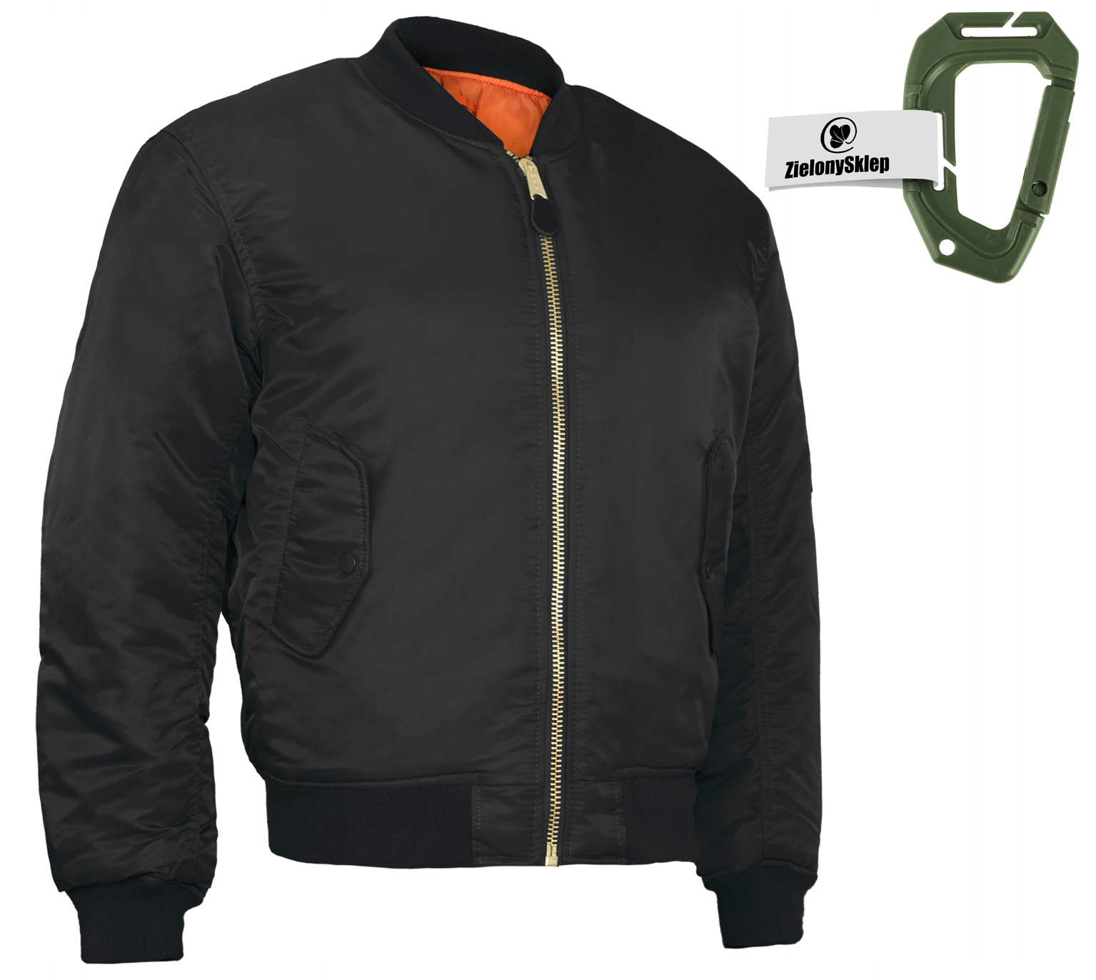 Kurtka Męska Przejściowa MA1 Mfh Flek Flyers Bomberka Czarna XXL +gr.