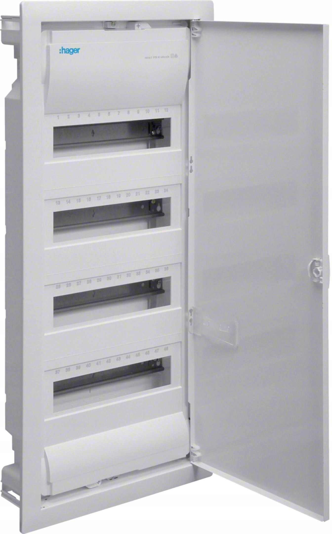 Rozdzielnica podtynkowa Hager Volta 4R 48M IP30 drzwi metalowe VU48AT