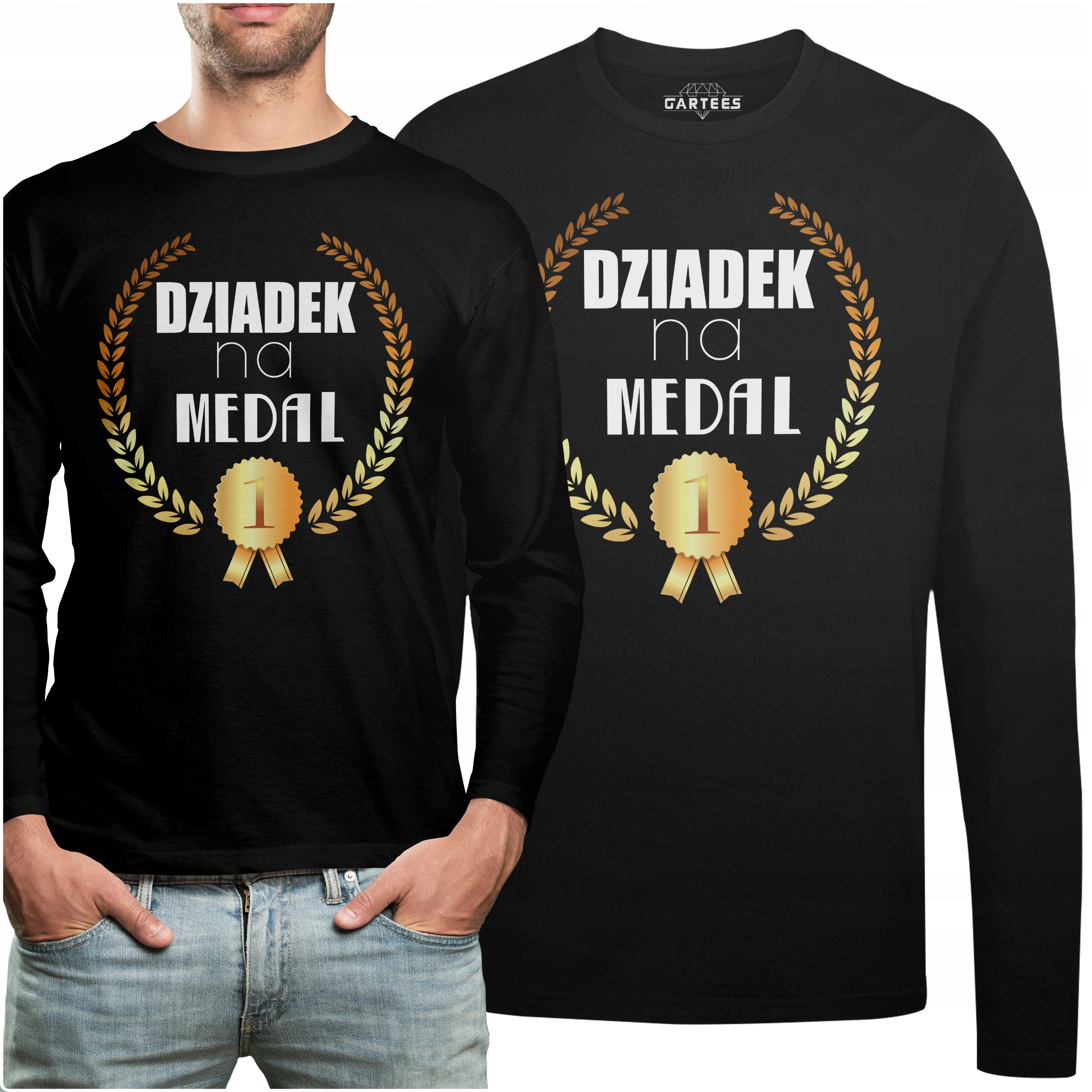 

Koszulka Long Na Prezent Dziadek Na Medal