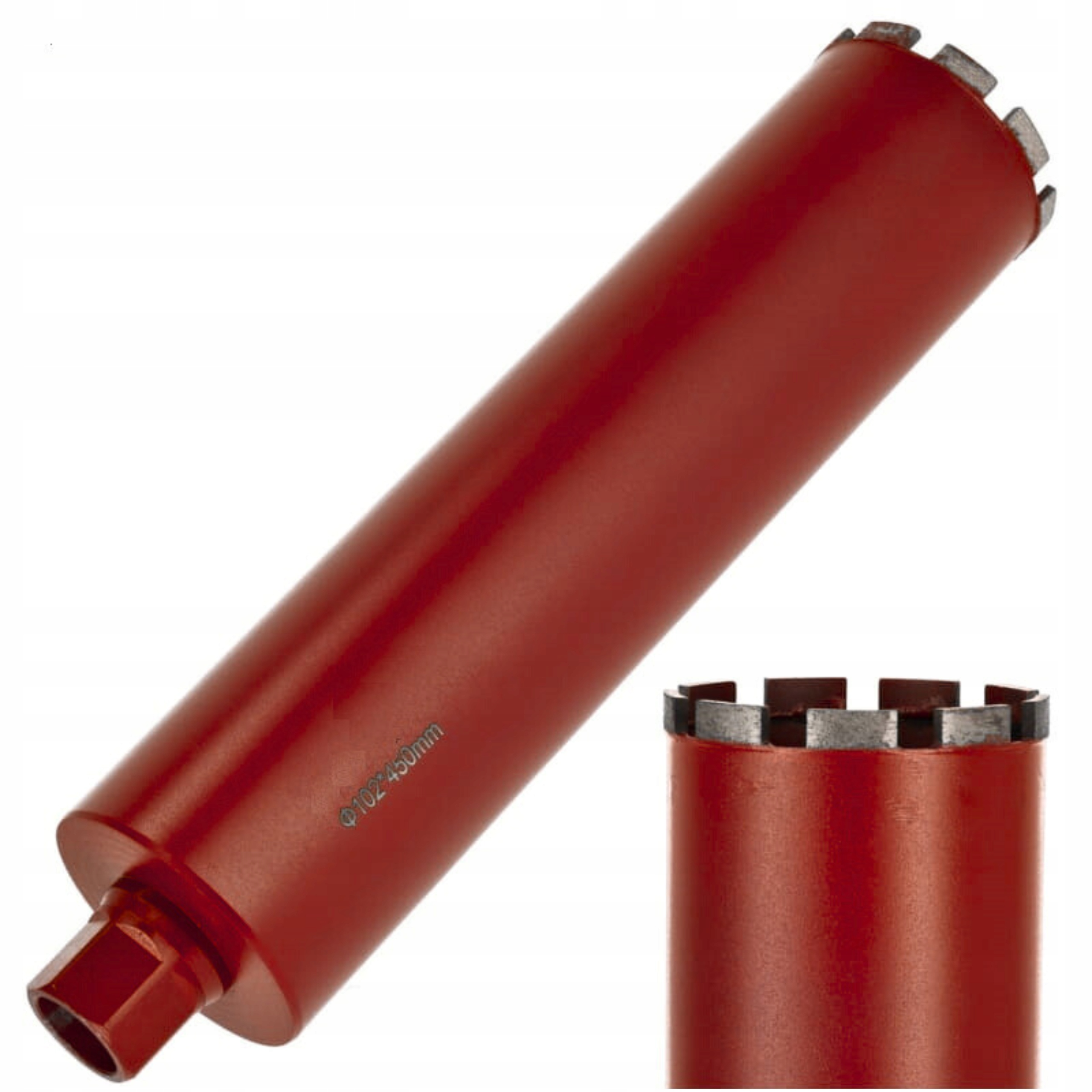Wiertło Koronowe Diamentowe Do Betonu 102 x 450mm Wiertnica Otwornica