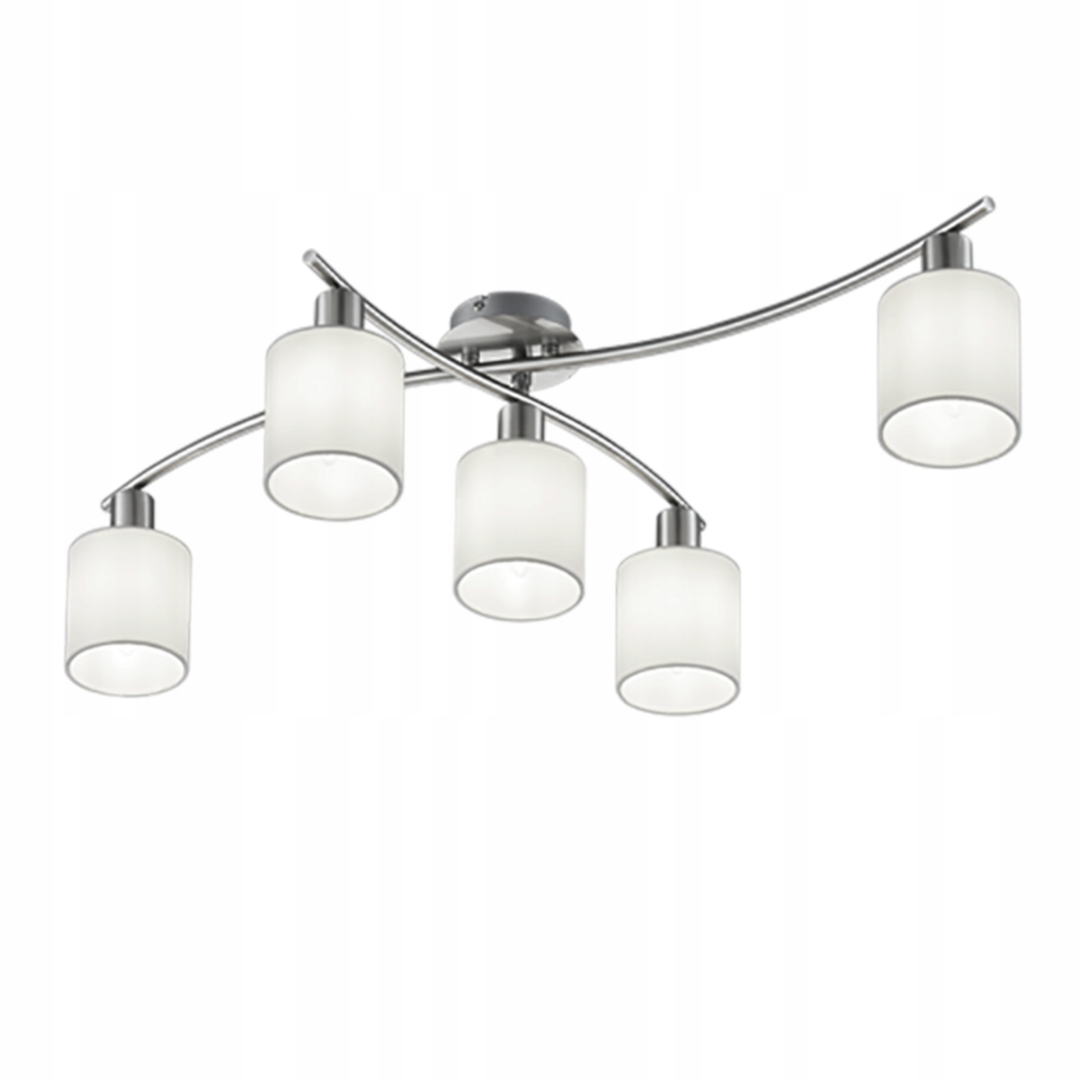 Moderná stropná lampa Garda strieborná Trio