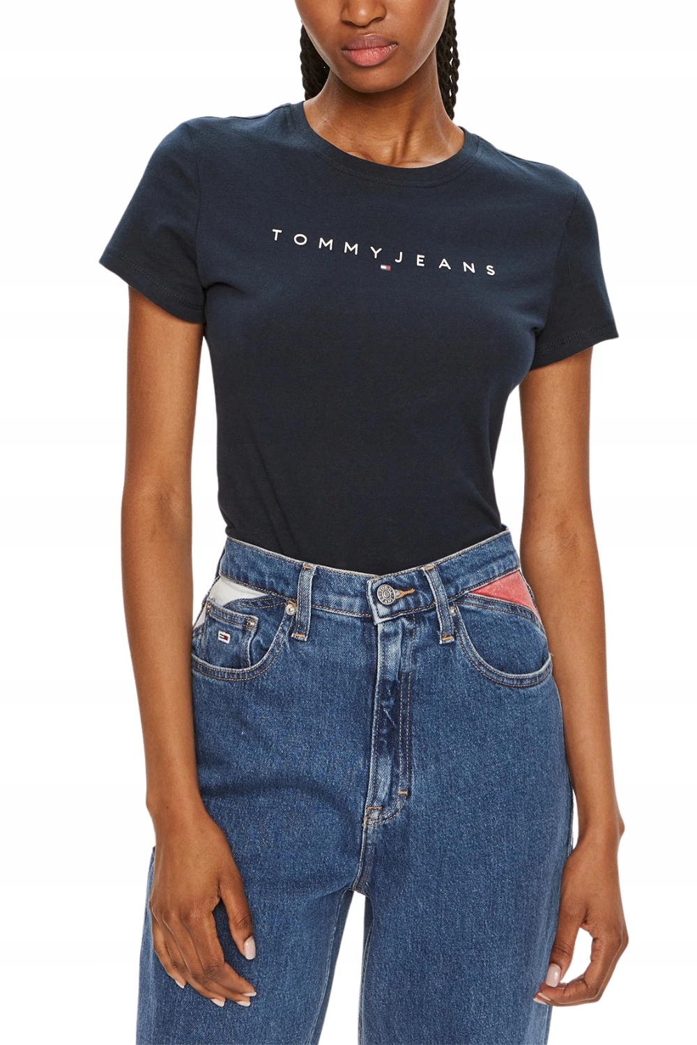 Tommy Jeans Tmavě modré dámské tričko M