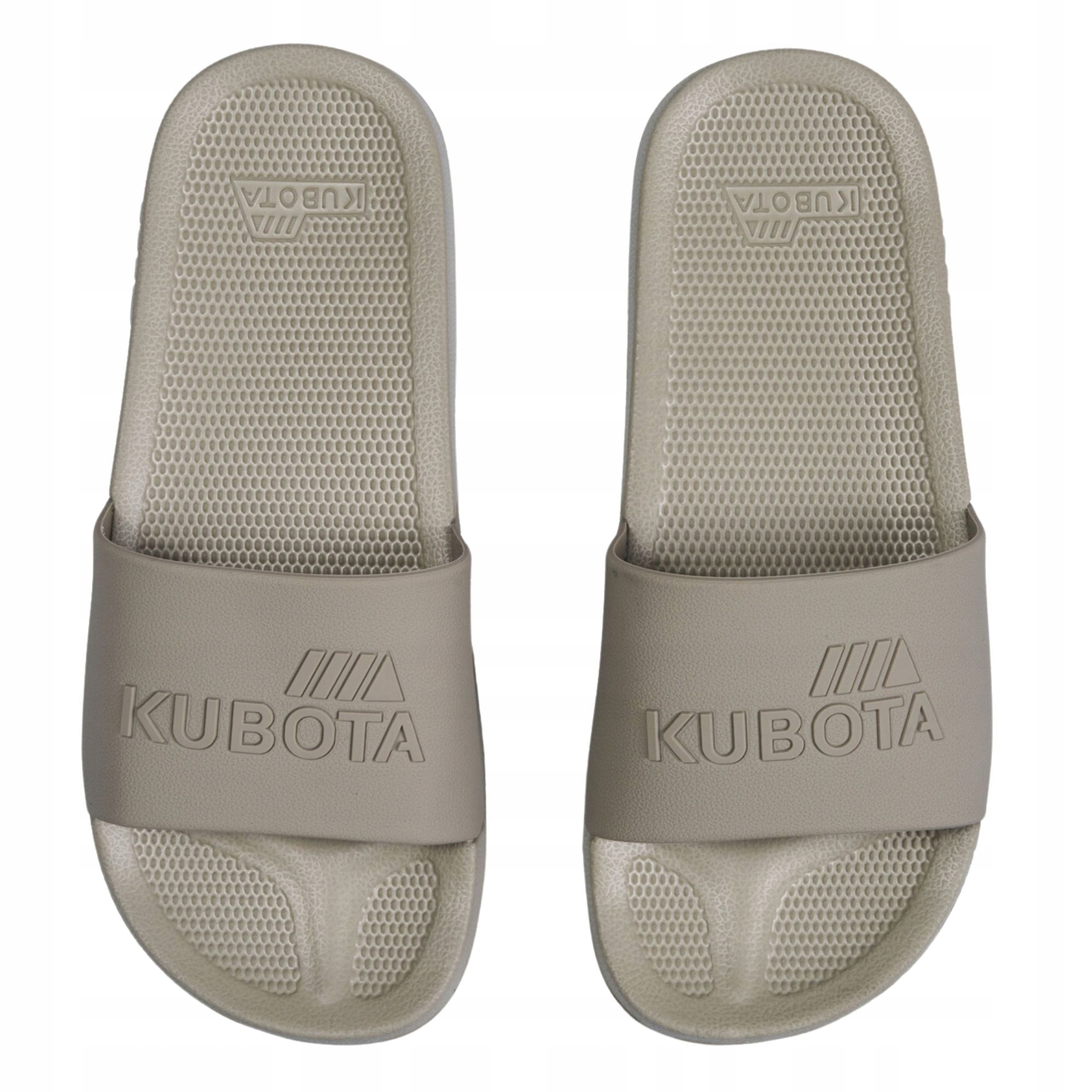 Gumowe Klapki Basenowe Unisex 44 Kubota Basic Plain Beżowe Lekkie 44