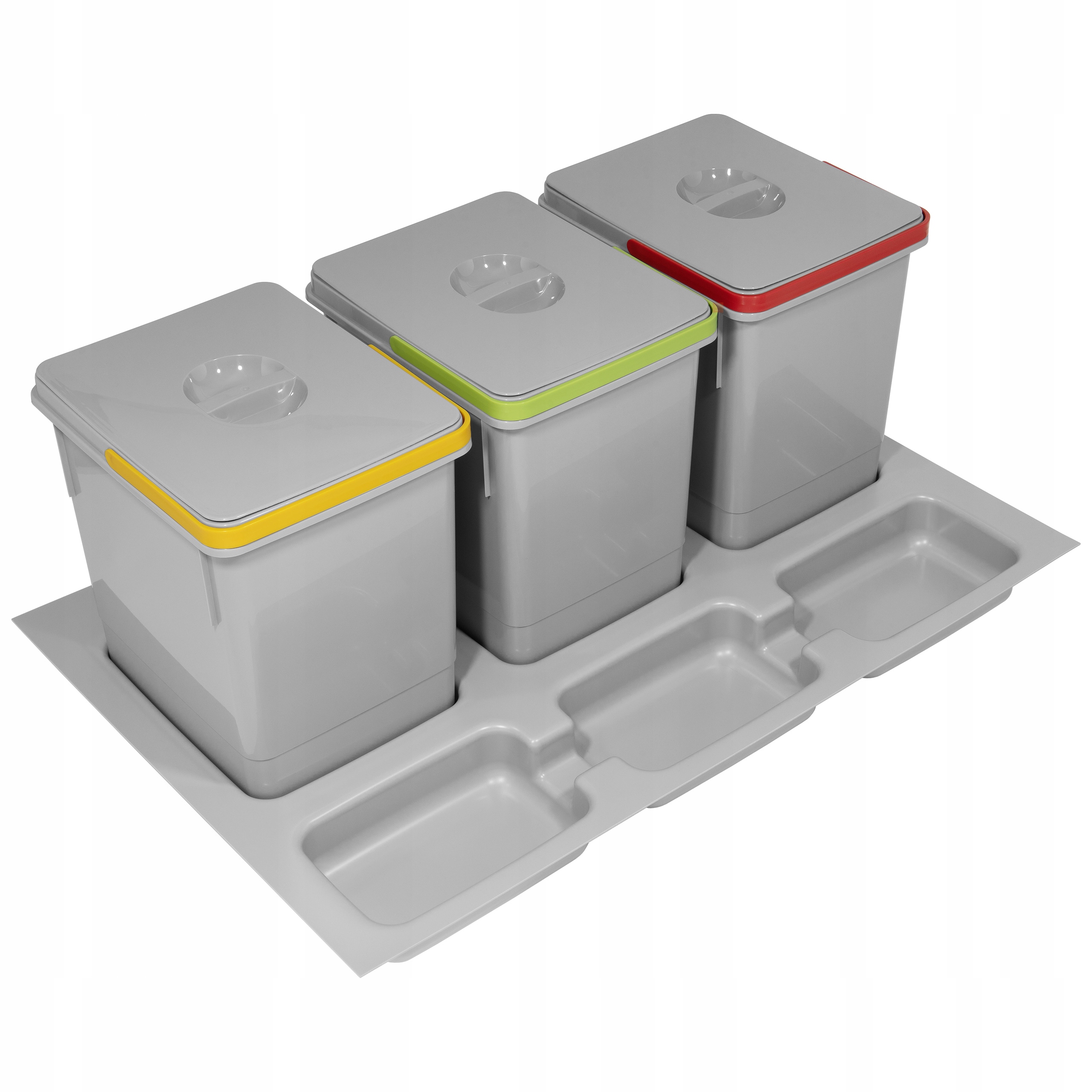 Kosz na śmieci segregator Rubio do szuflady 80 3x15L Szary polski produkt