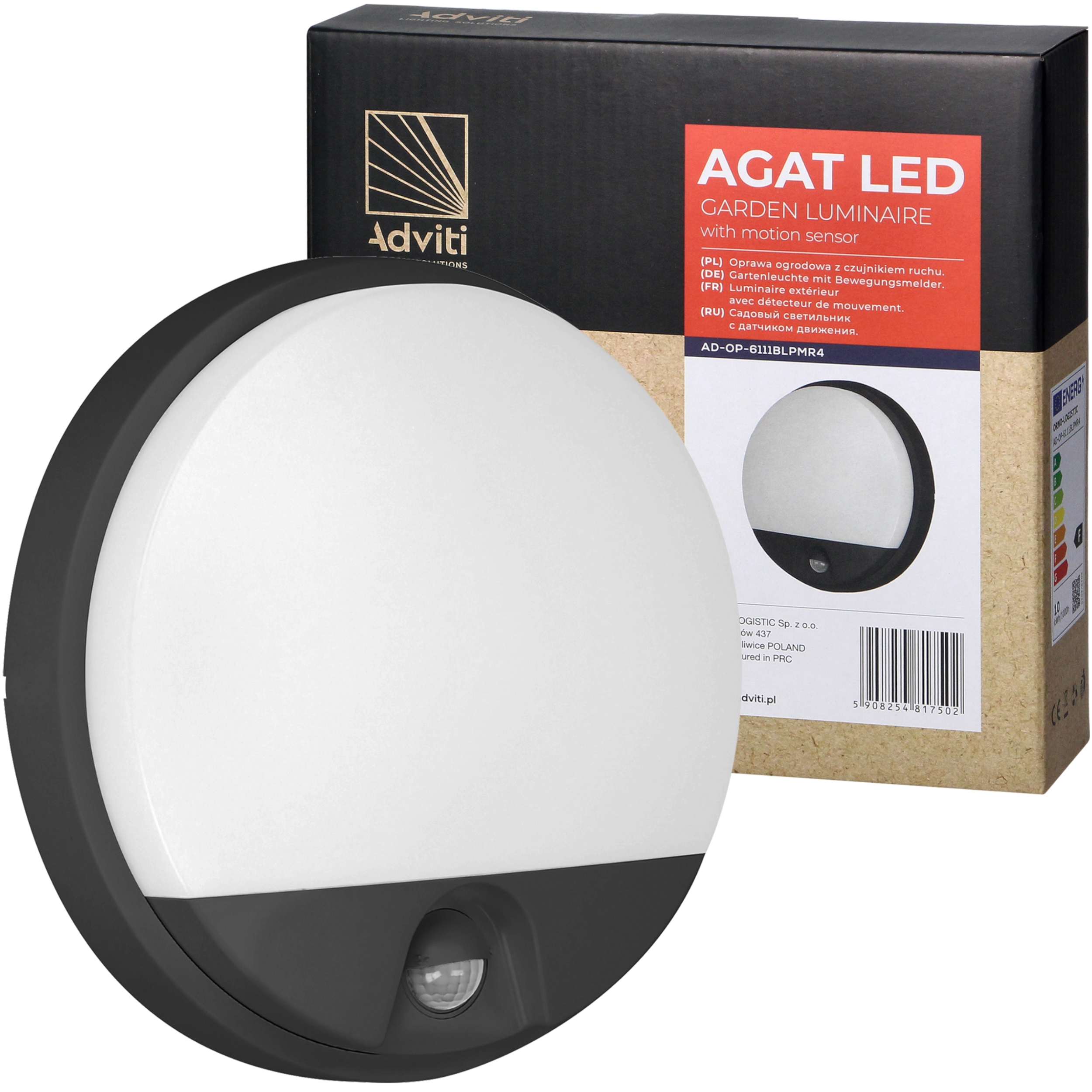 

Lampa Zewnętrzna Elewacyjna Z Czujnikiem Ruchu 10W
