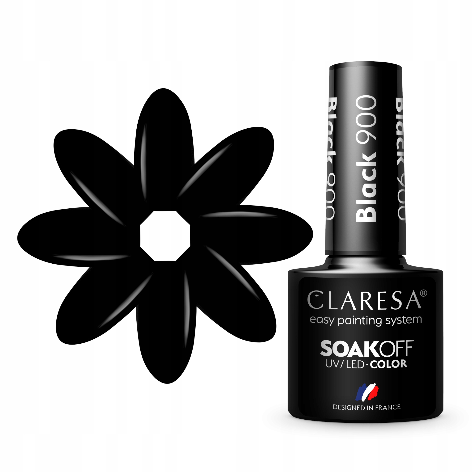 

Claresa Czarny Lakier Hybrydowy 5ml Black 900