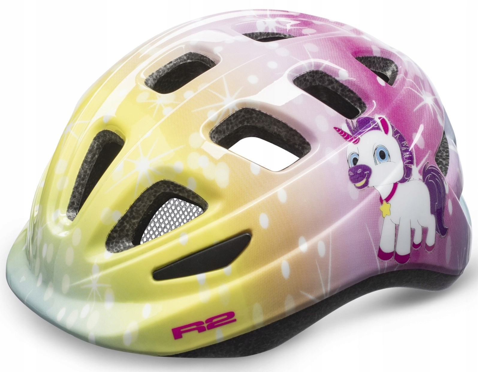 Dziecięcy kask rowerowy R2 Bunny Xs 48-52cm InMold