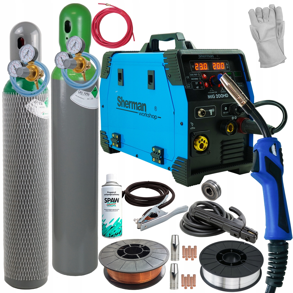 Зварювальний апарат MIGOMAT MIG MAG MMA TIG SHERMAN SYNERGIA