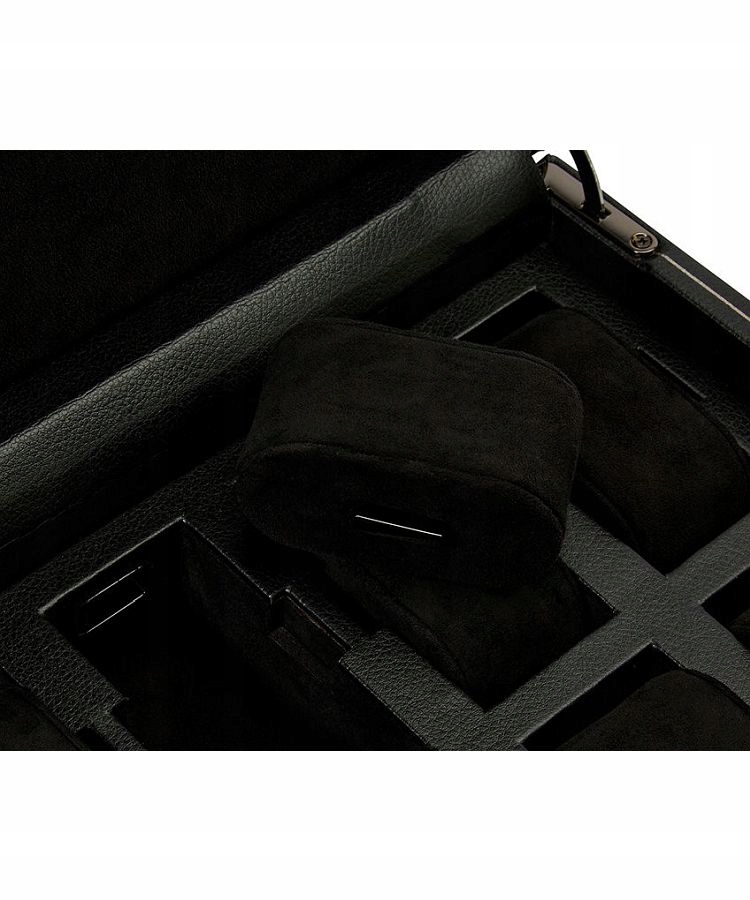 Pudełko Wolf na 8 Zegarków British Racing Kolor czarny