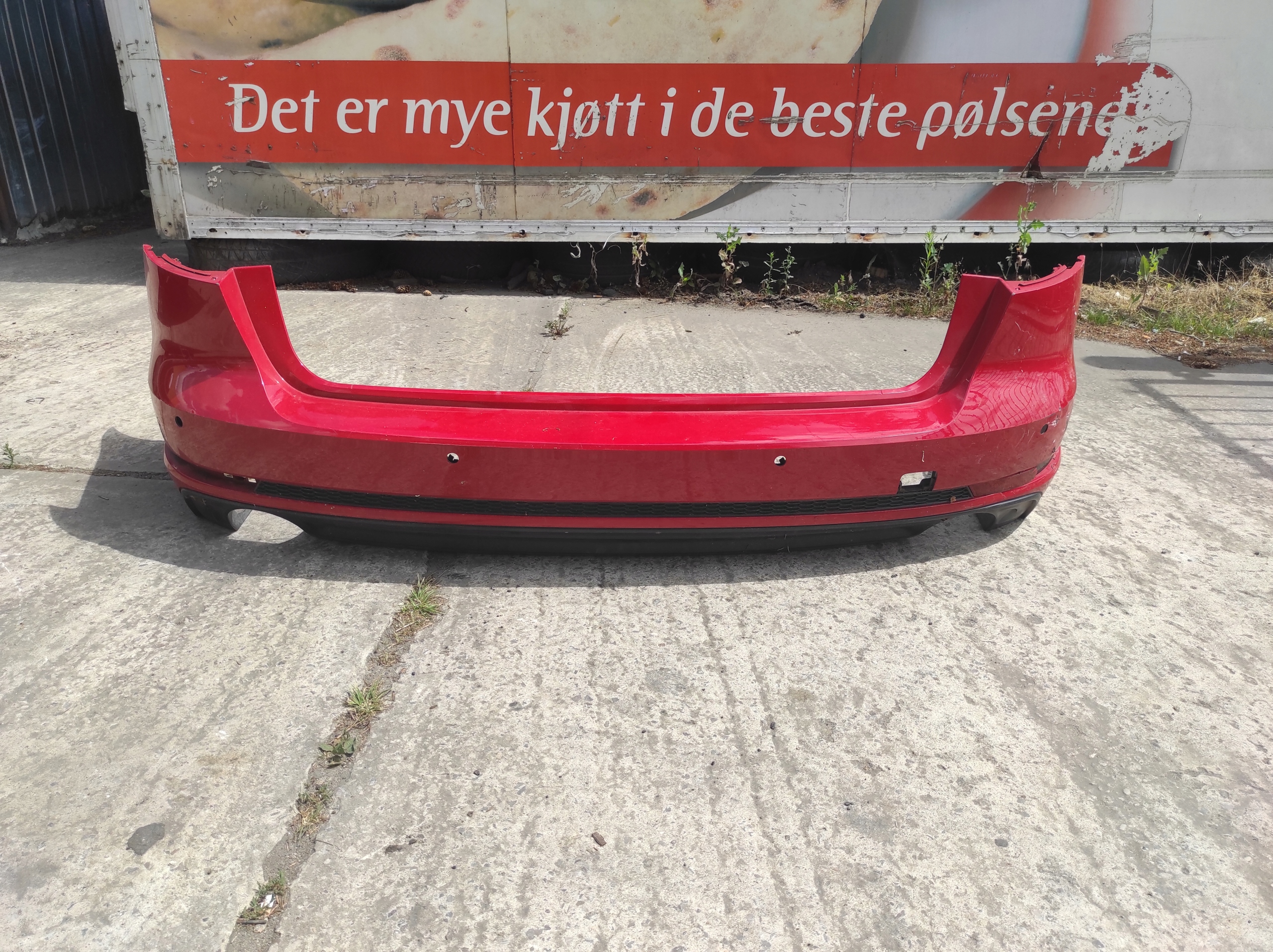 bumper rear part Audi A4 B9 S-LINE PDC AVANT 8W9807511M