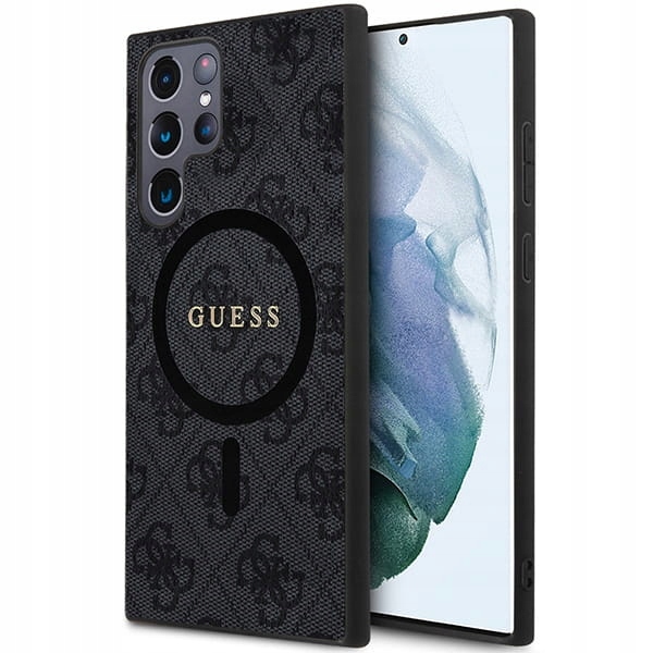 Etui Guess 4G Collection Leather Metal Logo MagSafe na Samsung Galaxy S24