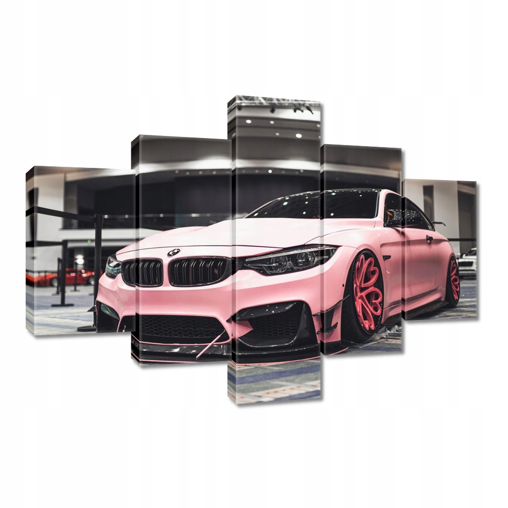 

Obrazy 100x70 Różowe Bmw Auto Samochód