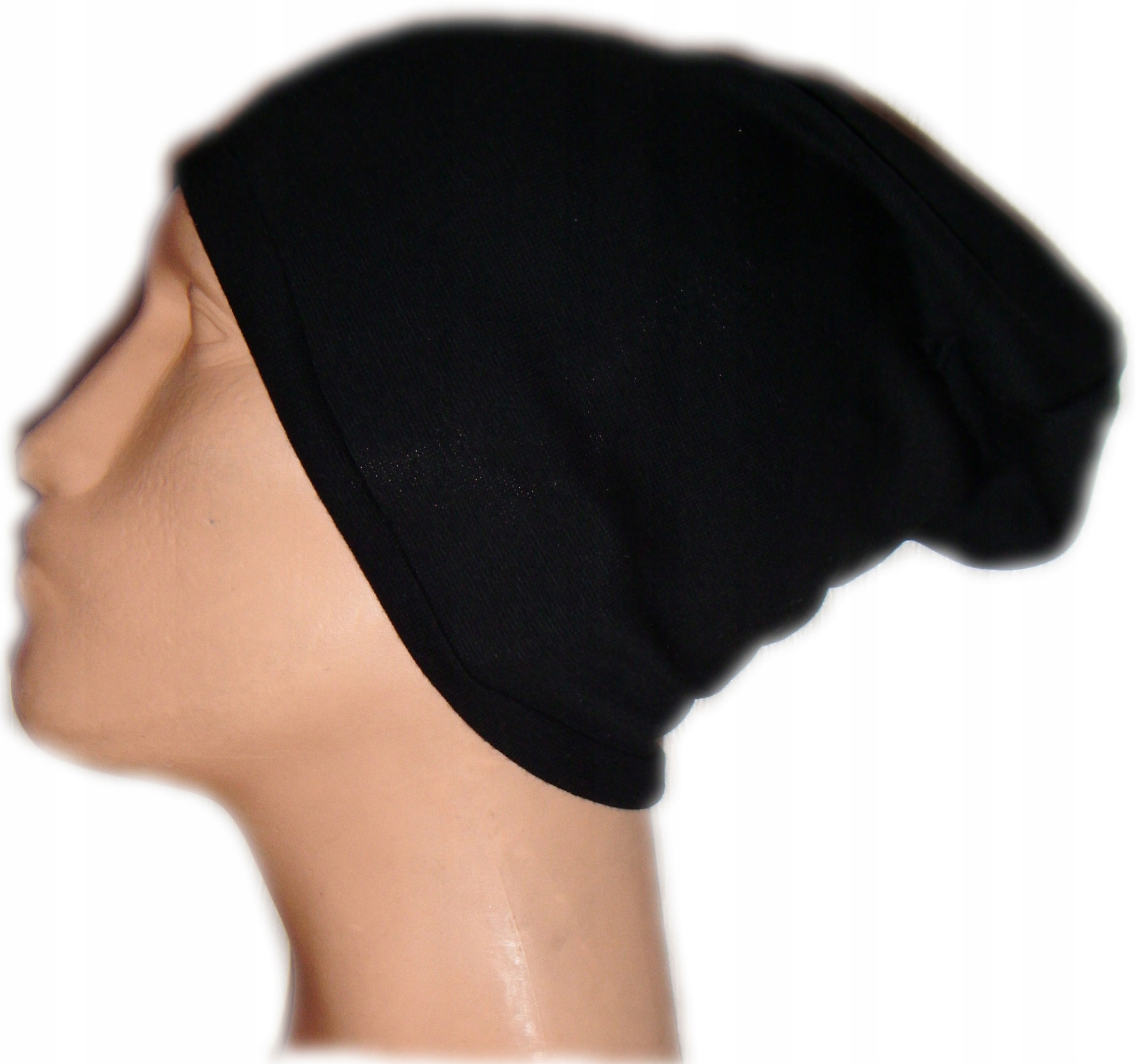 

Czapka Beanie 55-56-58 Czarny Bawełna Damska Polsk