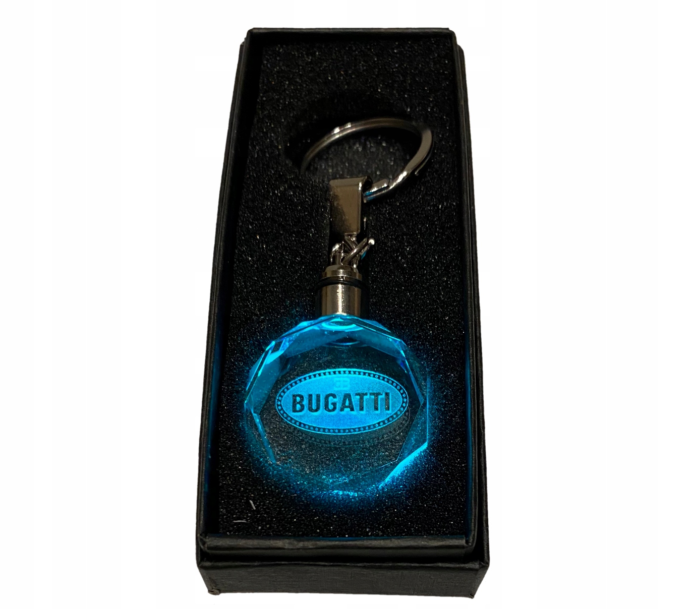 BRELOK 3D LED SZKŁO KOLOROWY DLA BUGATTI KRYSZTAŁ