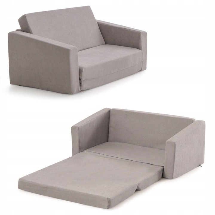 Sofa dla dziecka Fotel dziecięcy Costway Szara 77 cm