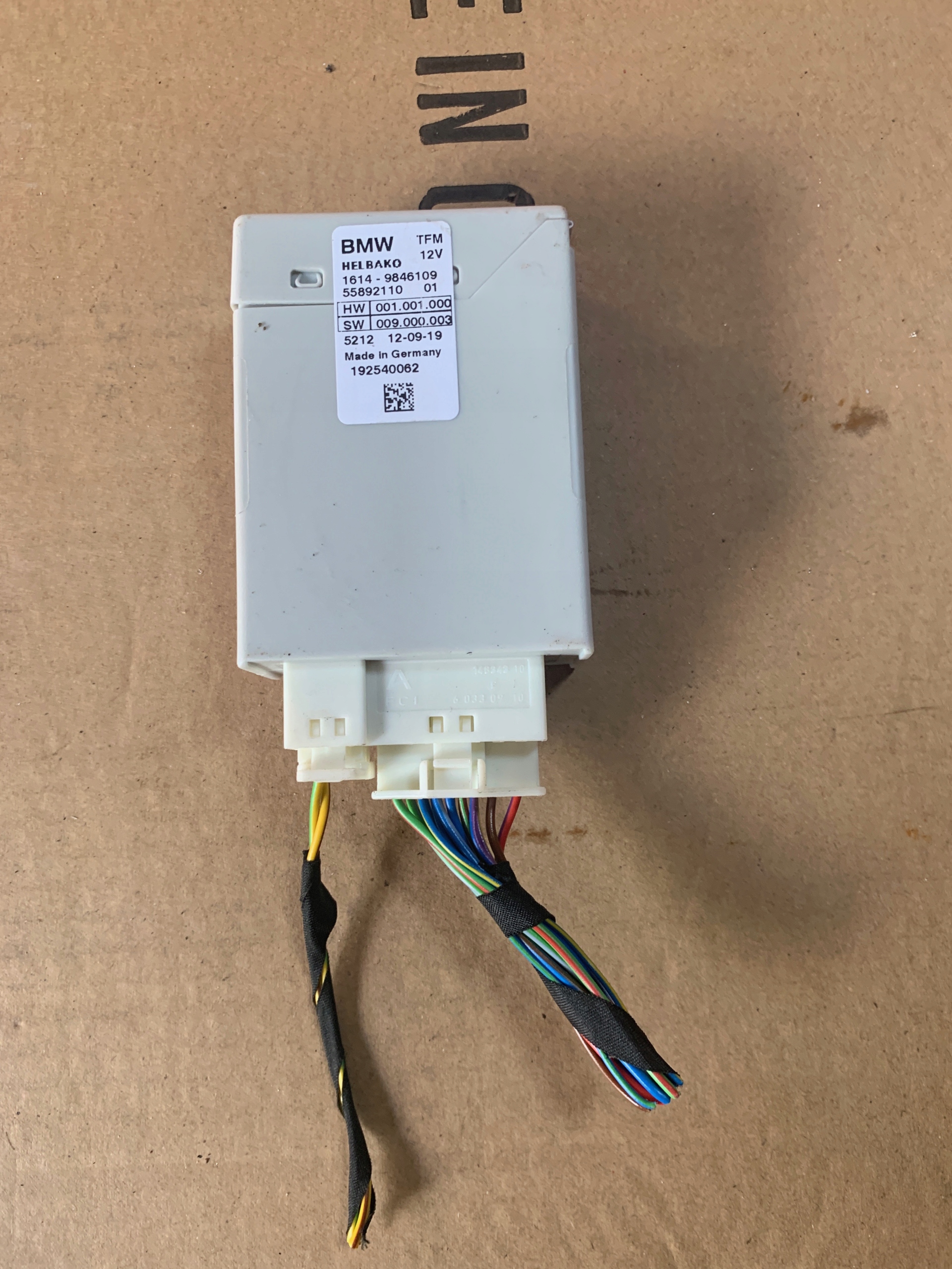 BMW G20 G21 МОДУЛЬ НАСОСЫ ТОПЛИВА TFM 9846109