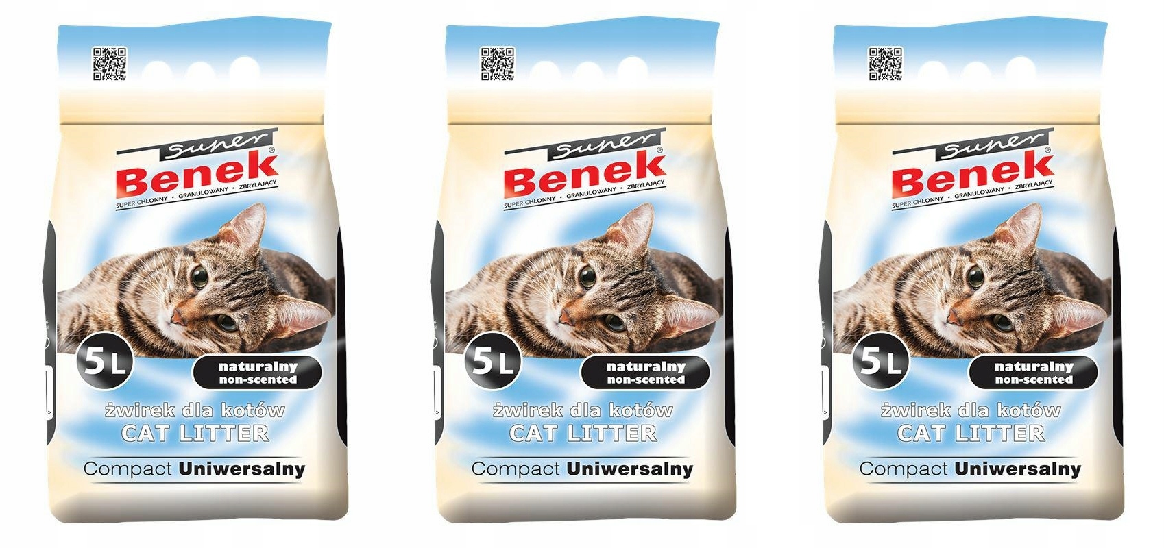 Levně Benek Bentonitové stelivo 3 ks