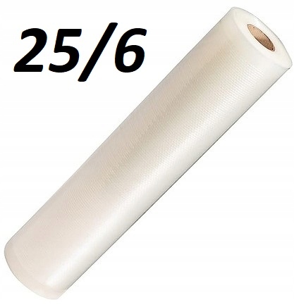 Folia Do Zgrzewarki Próżniowej Rękaw 25cm 6m rolka