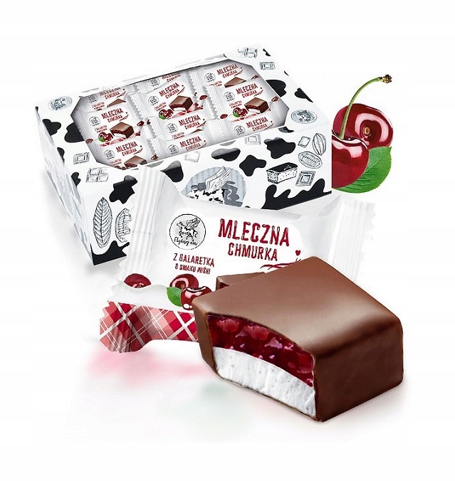 AIM MLECZNA CHMURKA Z GALARETKĄ WIŚNIOWĄ1 kg