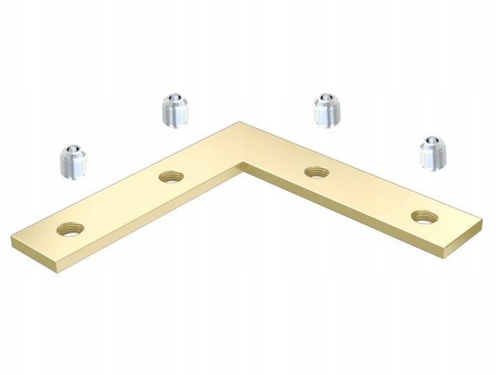 ŁĄCZNIK KĄTOWY 90 STOPNI PŁASKI DO PROFILI LED ZATI SUBLI MONO