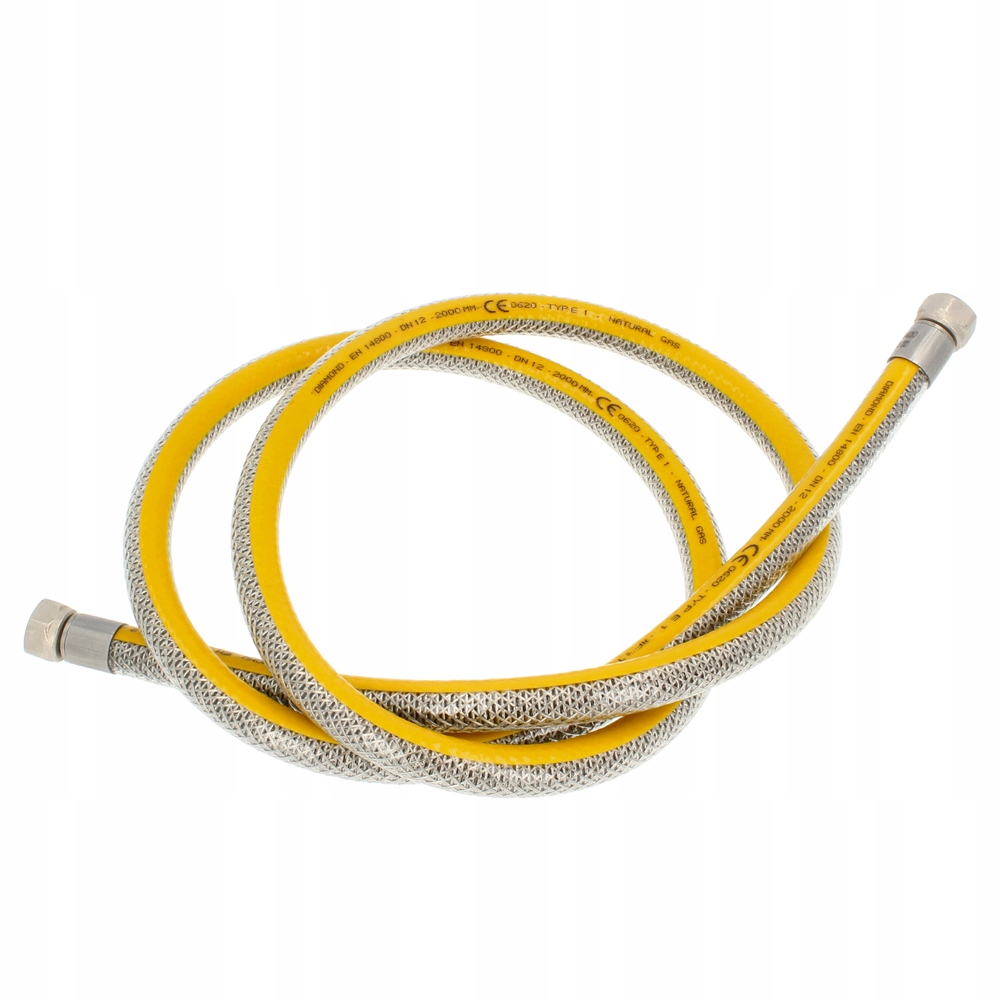 Pružná plynová připojovací hadice 1/2'' 200 cm