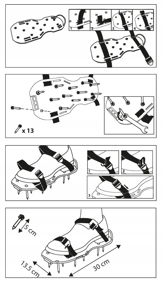 AERATOR OGRODOWY SANDAŁOWY BUTY PODESZWY KOLCAMI DO WYLEWKI NAPOWIETRZANIA Rodzaj aerator