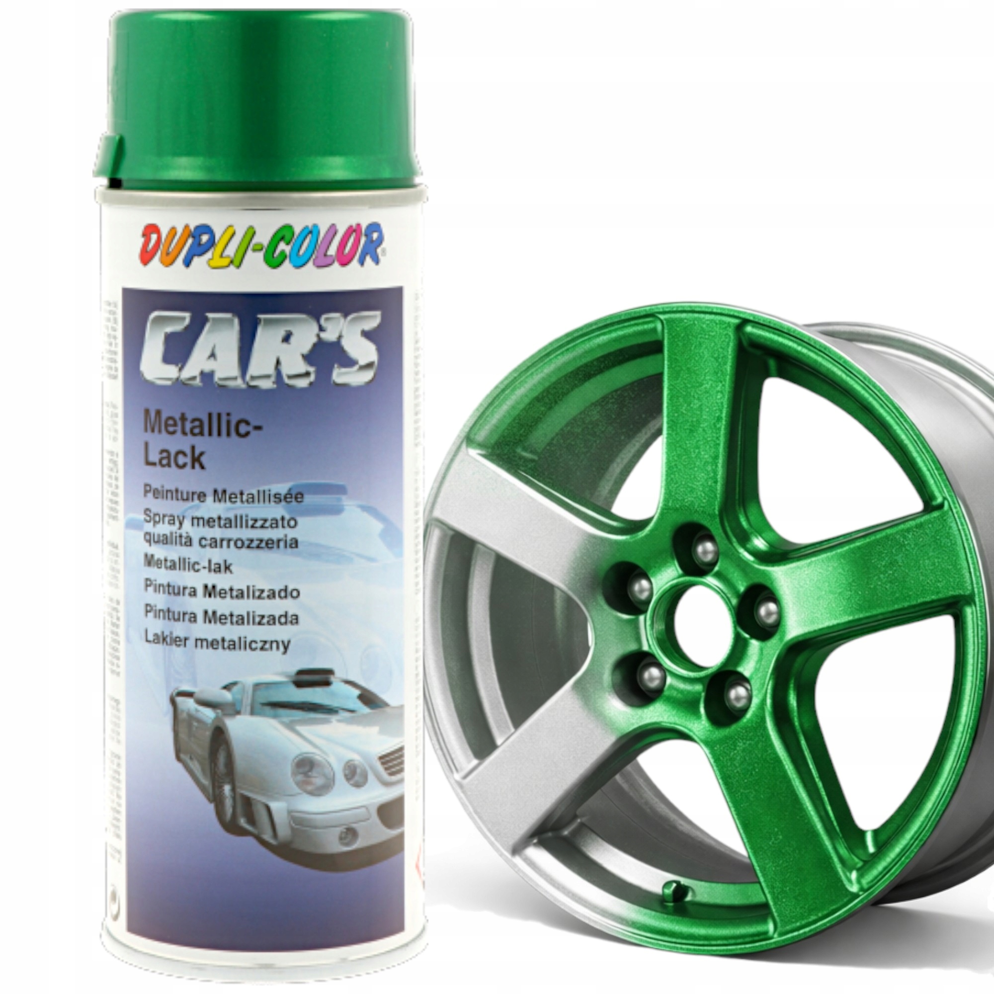 Dupli Color Lakier Metaliczny do Felg Zielony Metalik Spray 400ML