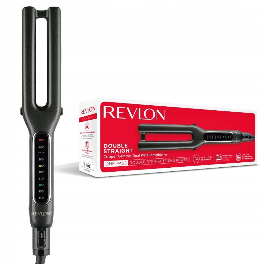 Revlon One Step Double Straight Iron, Žehlička Na Vlasy Měděno-keramická