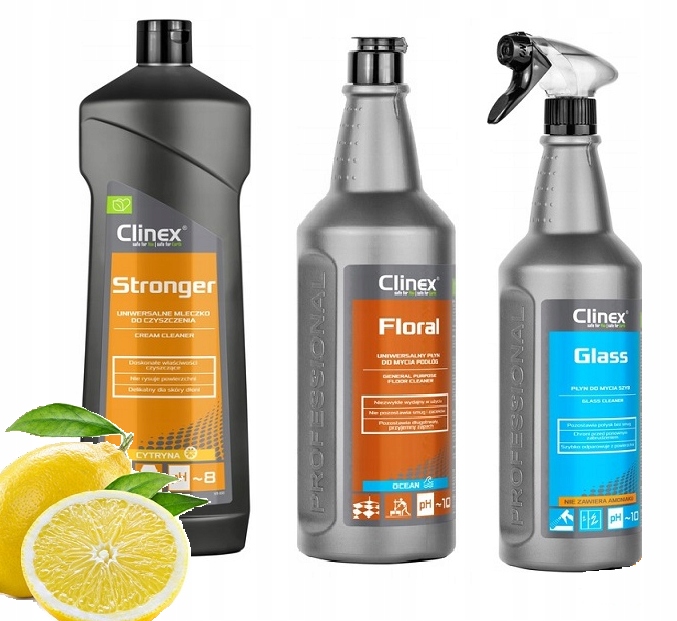 

Clinex Zestaw Mleczko płyn Floral ocean Glass