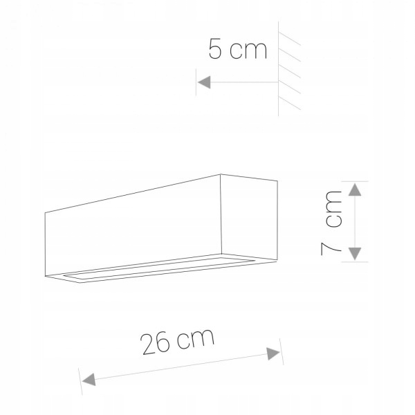 Nowodvorski lampa ścienna kinkiet STRAIGHT WALL XS EAN (GTIN) 5903139634595